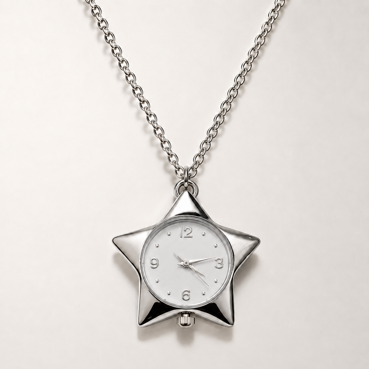 Star Clock Necklace