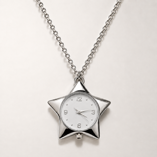 Star Clock Necklace